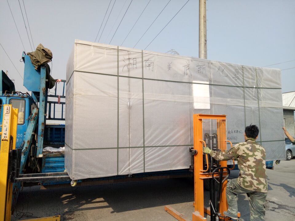 發往湖南婁底新化縣500斤苗菜機（不銹鋼）