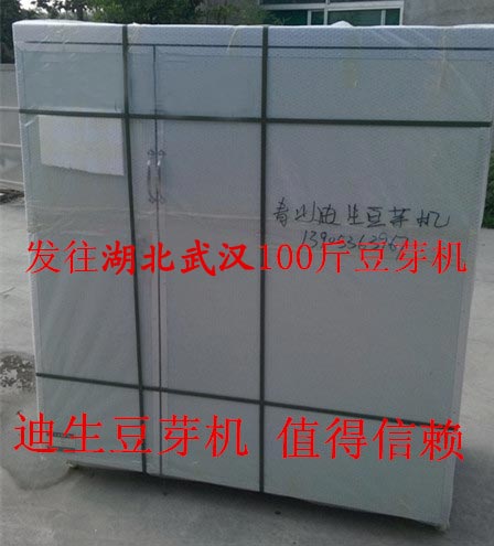 發往湖北武漢100斤豆芽機2臺