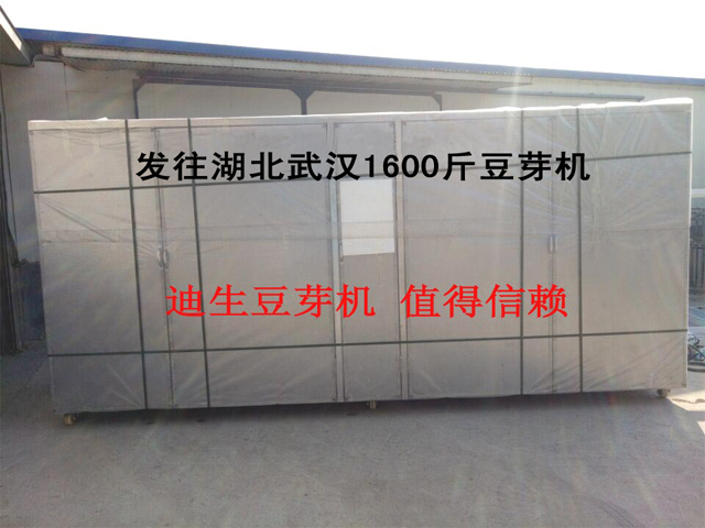 發往湖北武漢1600斤不銹鋼豆芽機